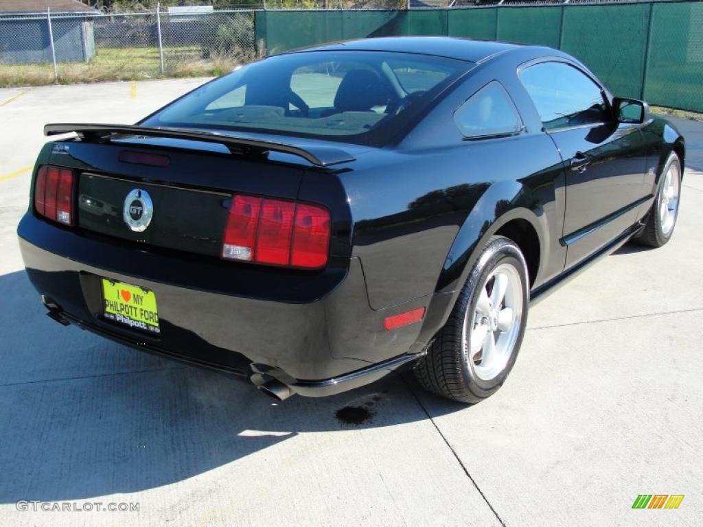 Black 2008 Ford Mustang GT Deluxe Coupe Exterior Photo #40205144