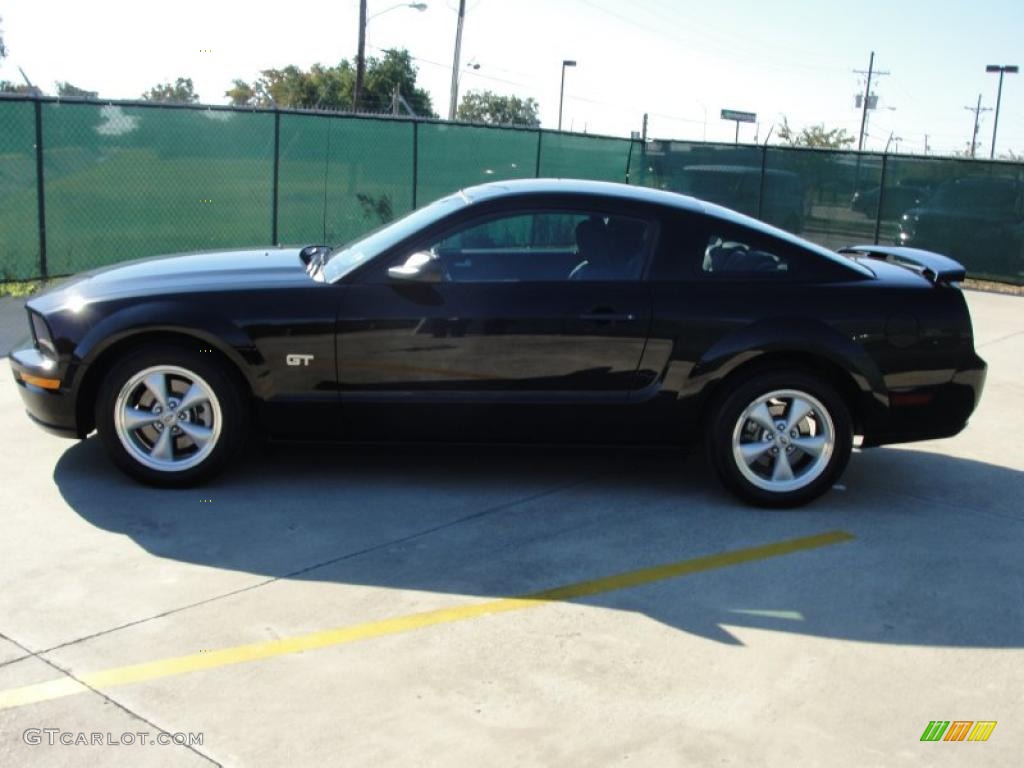 2008 Mustang GT Deluxe Coupe - Black / Dark Charcoal photo #6