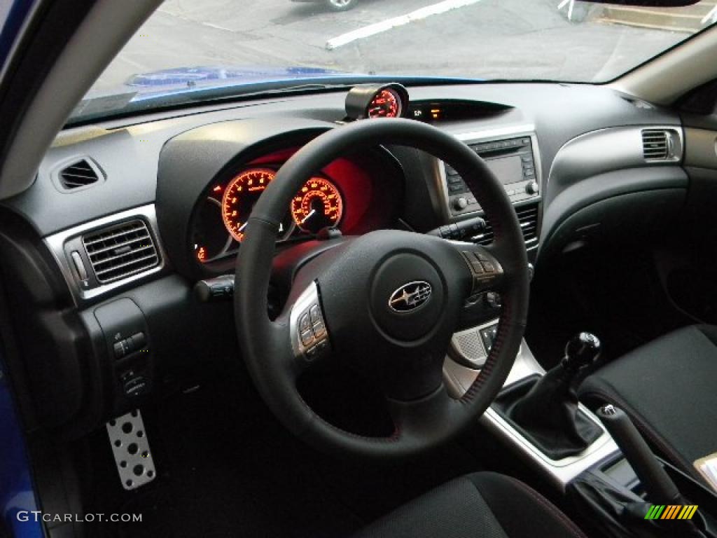 Carbon Black Interior 2010 Subaru Impreza WRX Wagon Photo #40205452
