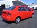 2005 Victory Red Chevrolet Aveo LS Sedan  photo #8