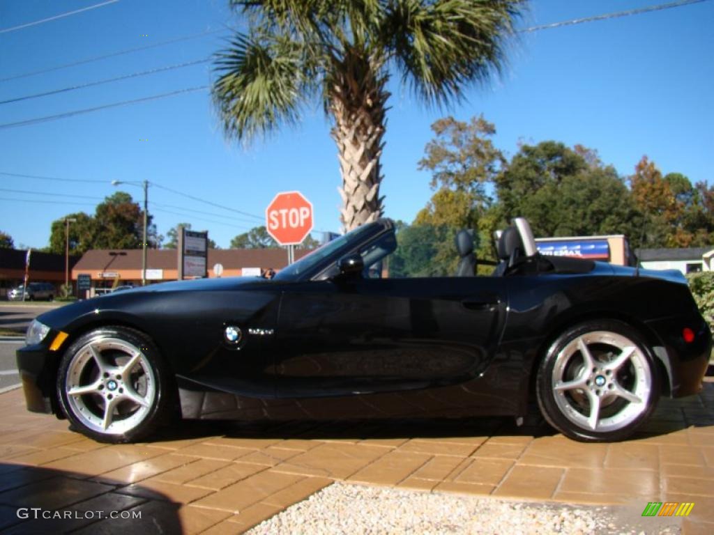 2006 Z4 3.0si Roadster - Black Sapphire Metallic / Black photo #2