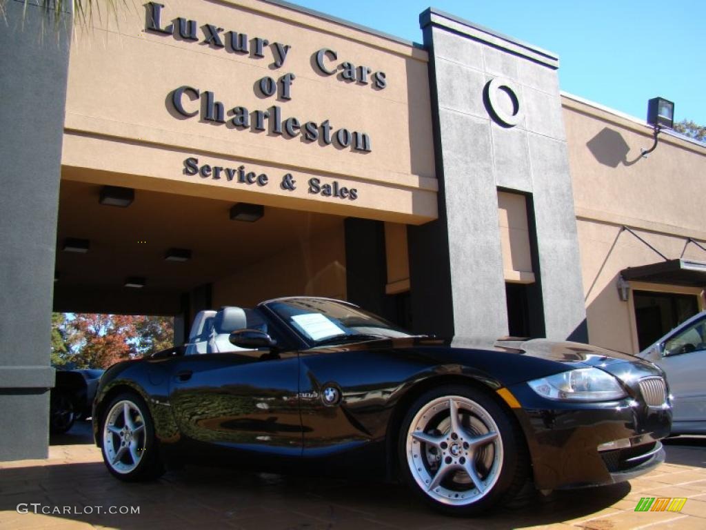 2006 Z4 3.0si Roadster - Black Sapphire Metallic / Black photo #9