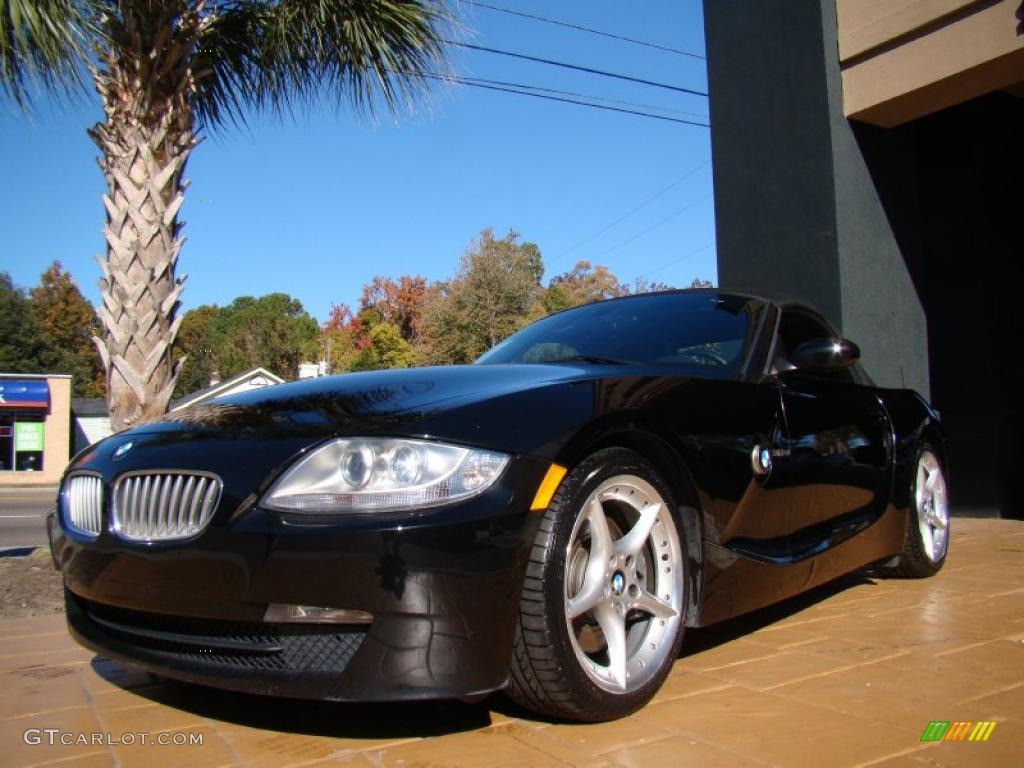 2006 Z4 3.0si Roadster - Black Sapphire Metallic / Black photo #10