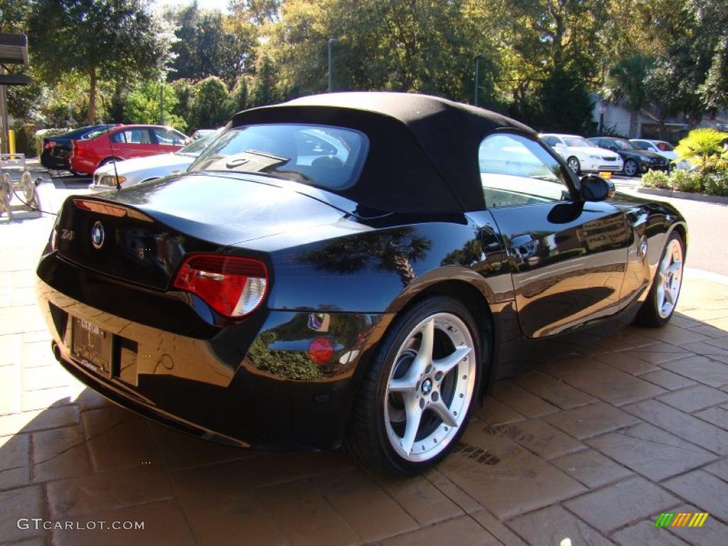2006 Z4 3.0si Roadster - Black Sapphire Metallic / Black photo #13