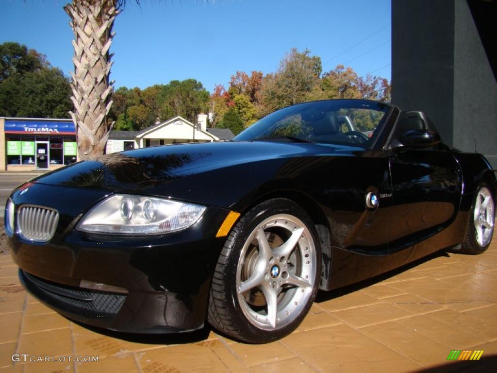 2006 Z4 3.0si Roadster - Black Sapphire Metallic / Black photo #17