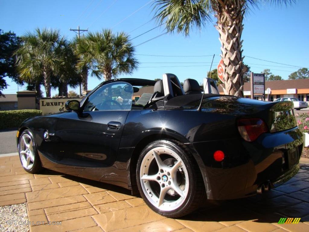 2006 Z4 3.0si Roadster - Black Sapphire Metallic / Black photo #18