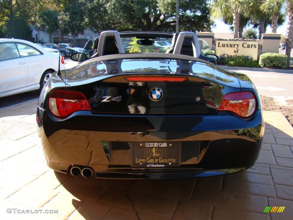 2006 Z4 3.0si Roadster - Black Sapphire Metallic / Black photo #19