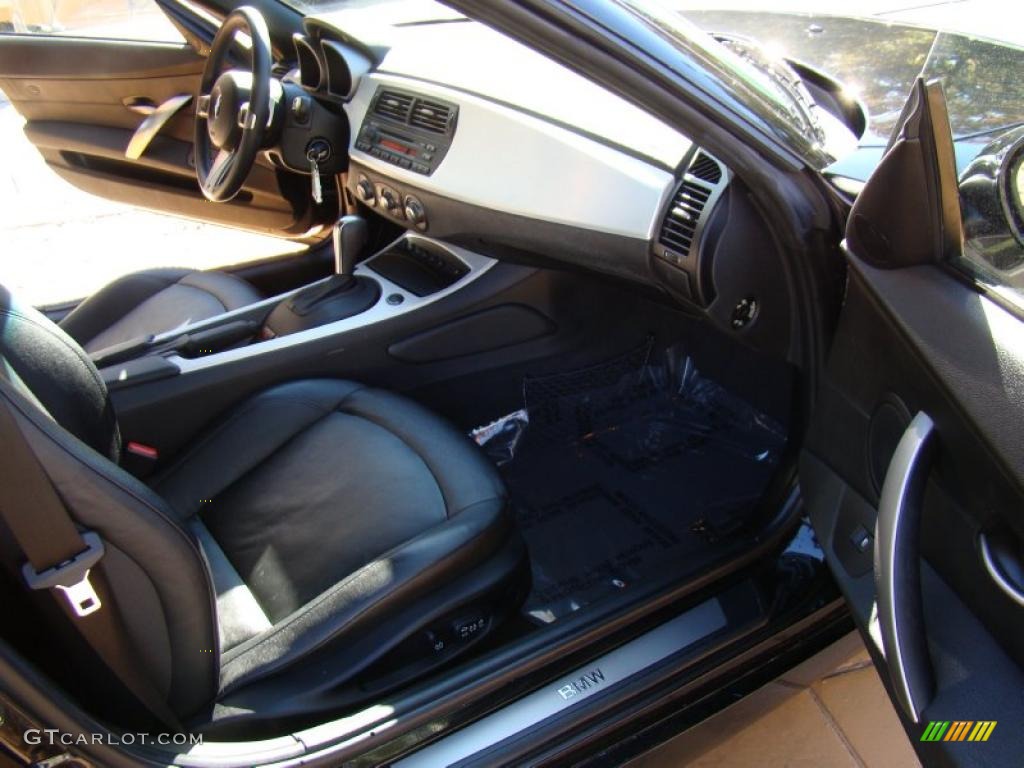 2006 Z4 3.0si Roadster - Black Sapphire Metallic / Black photo #26