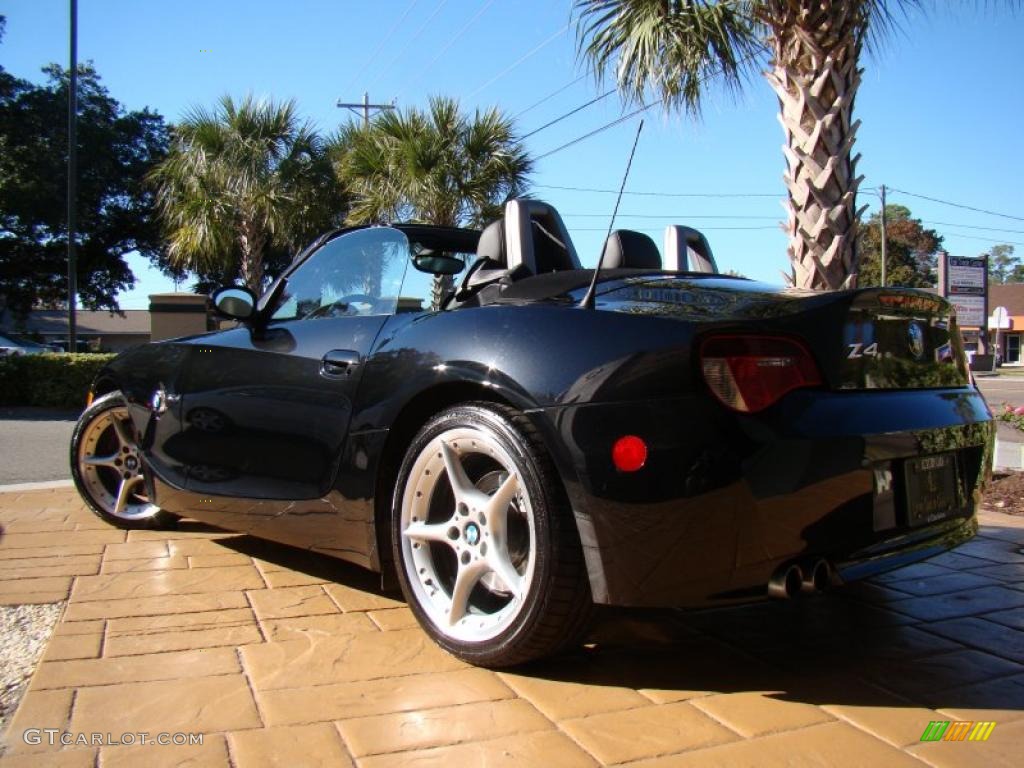 2006 Z4 3.0si Roadster - Black Sapphire Metallic / Black photo #38