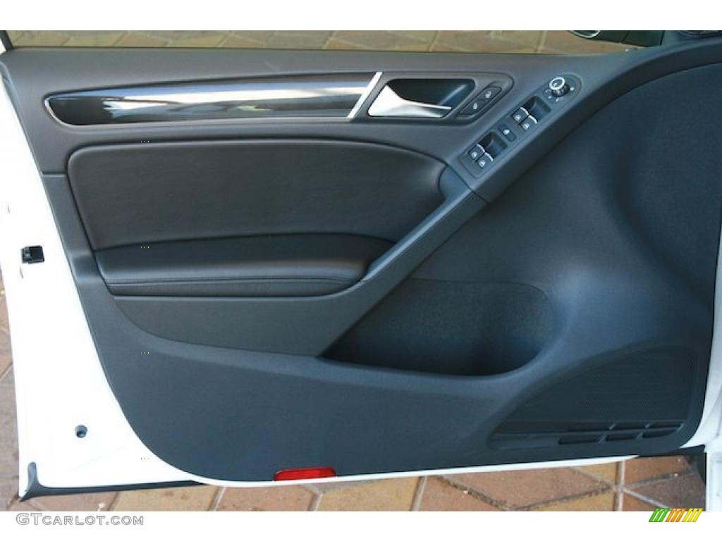 2011 Volkswagen GTI 4 Door Autobahn Edition Titan Black Door Panel Photo #40207520