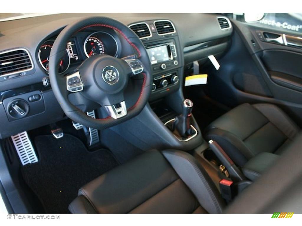 Titan Black Interior 2011 Volkswagen GTI 4 Door Autobahn Edition Photo #40207556