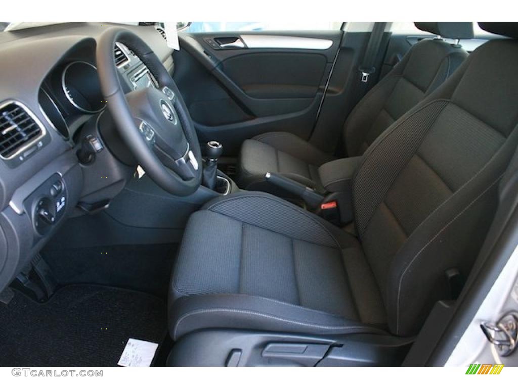 Titan Black Interior 2011 Volkswagen Golf 4 Door TDI Photo #40207756