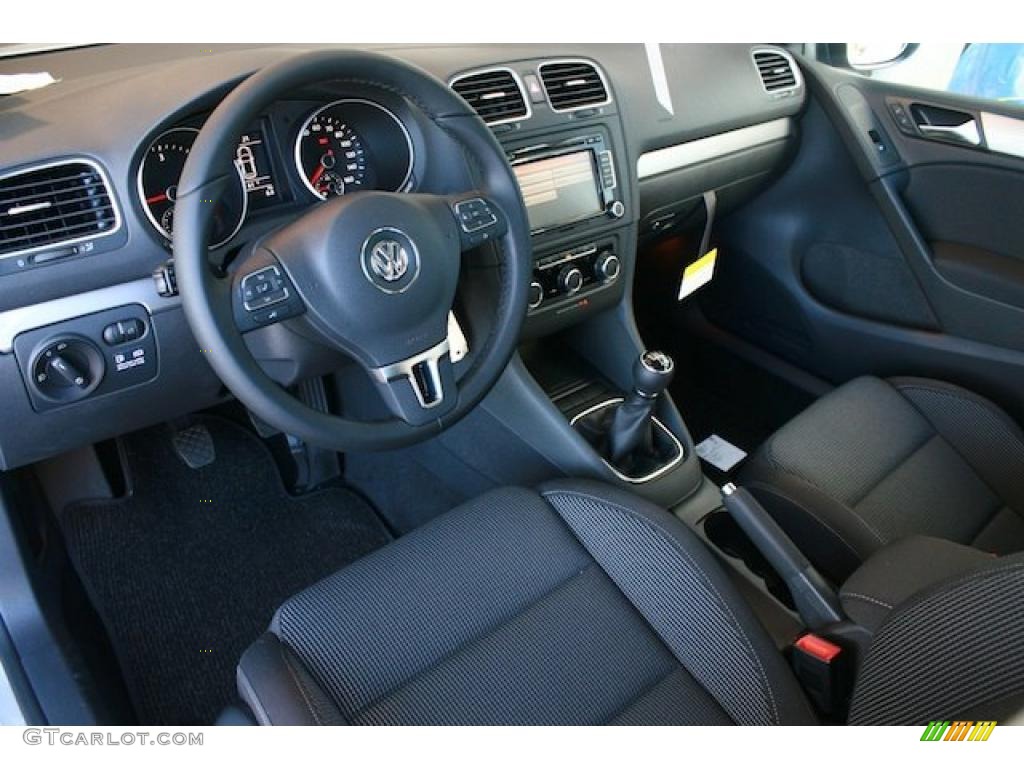 Titan Black Interior 2011 Volkswagen Golf 4 Door TDI Photo #40207928