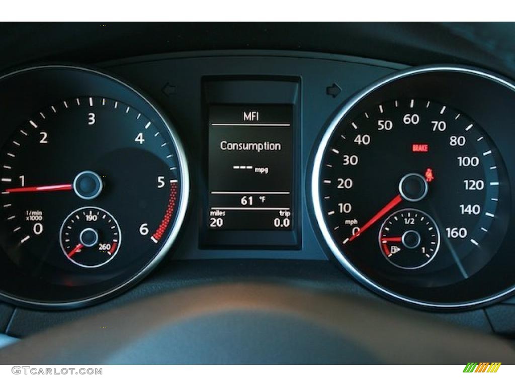 2011 Volkswagen Golf 4 Door TDI Gauges Photo #40208008