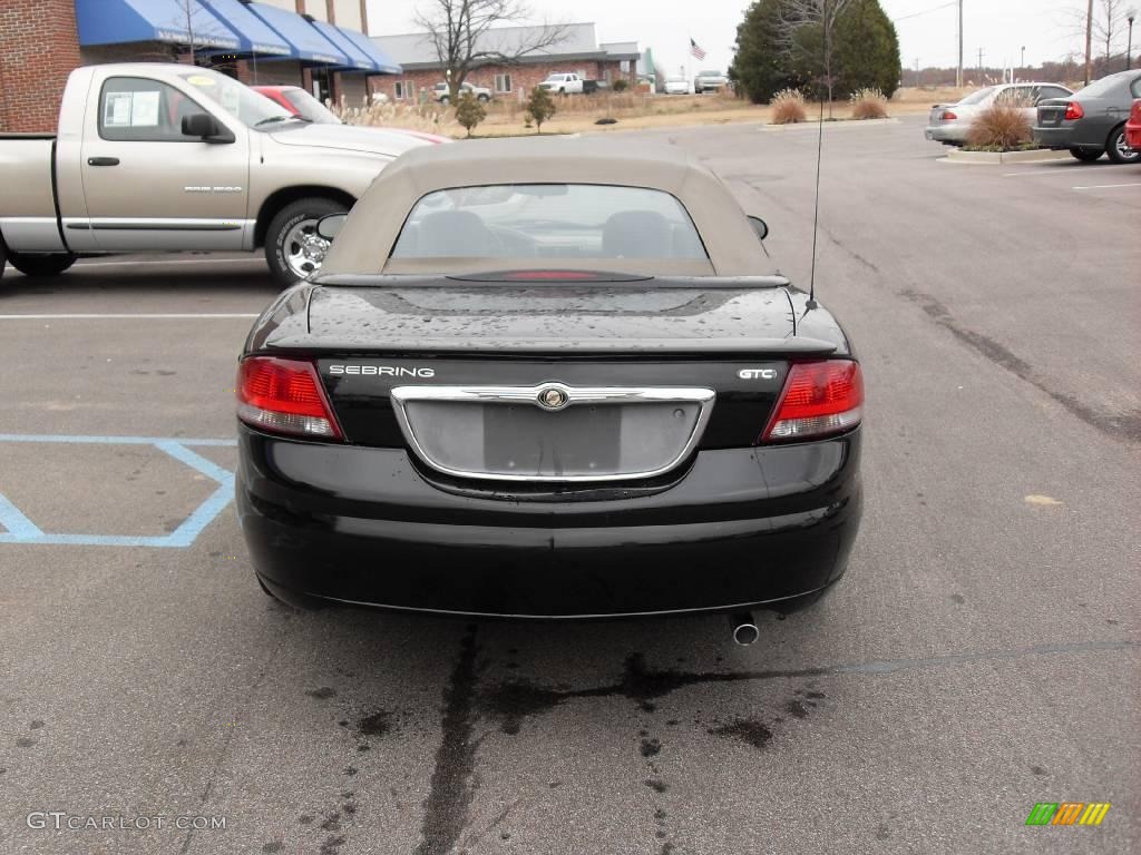 2002 Sebring GTC Convertible - Black / Sandstone photo #3