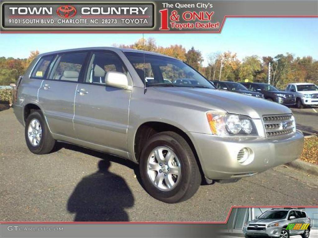 2002 Highlander V6 - Millennium Silver Metallic / Gray photo #1