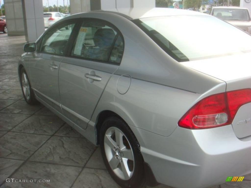 2008 Civic EX Sedan - Alabaster Silver Metallic / Gray photo #5