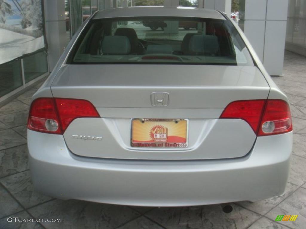 2008 Civic EX Sedan - Alabaster Silver Metallic / Gray photo #6