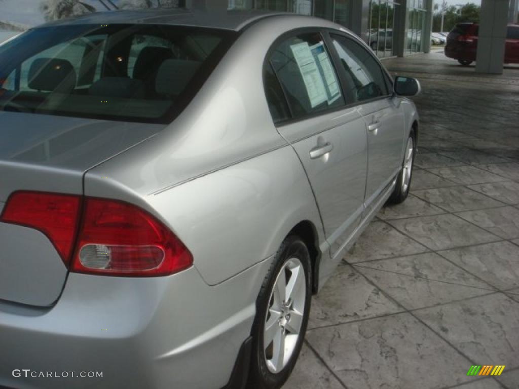 2008 Civic EX Sedan - Alabaster Silver Metallic / Gray photo #7