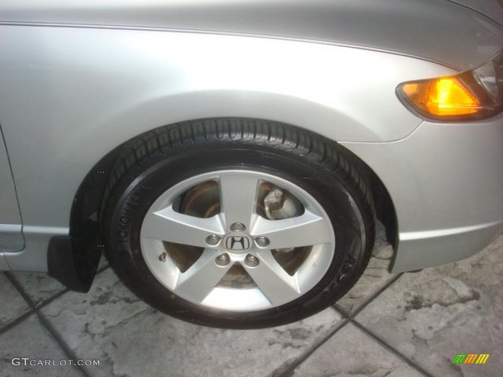 2008 Civic EX Sedan - Alabaster Silver Metallic / Gray photo #9