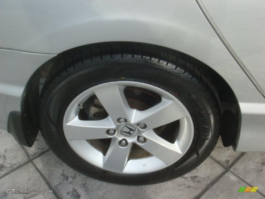 2008 Civic EX Sedan - Alabaster Silver Metallic / Gray photo #10