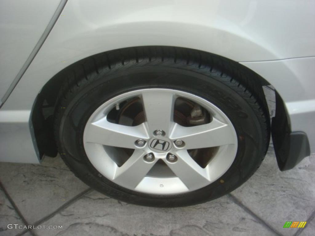 2008 Civic EX Sedan - Alabaster Silver Metallic / Gray photo #11
