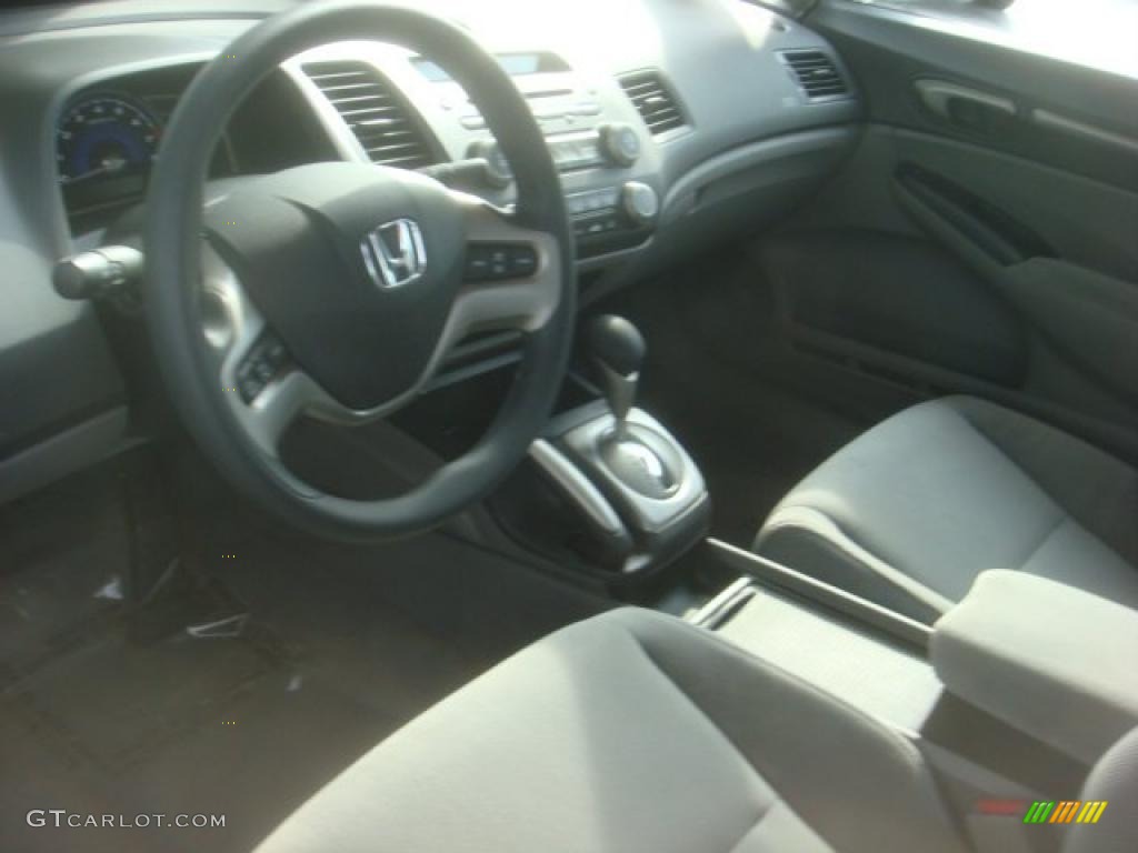 2008 Civic EX Sedan - Alabaster Silver Metallic / Gray photo #13