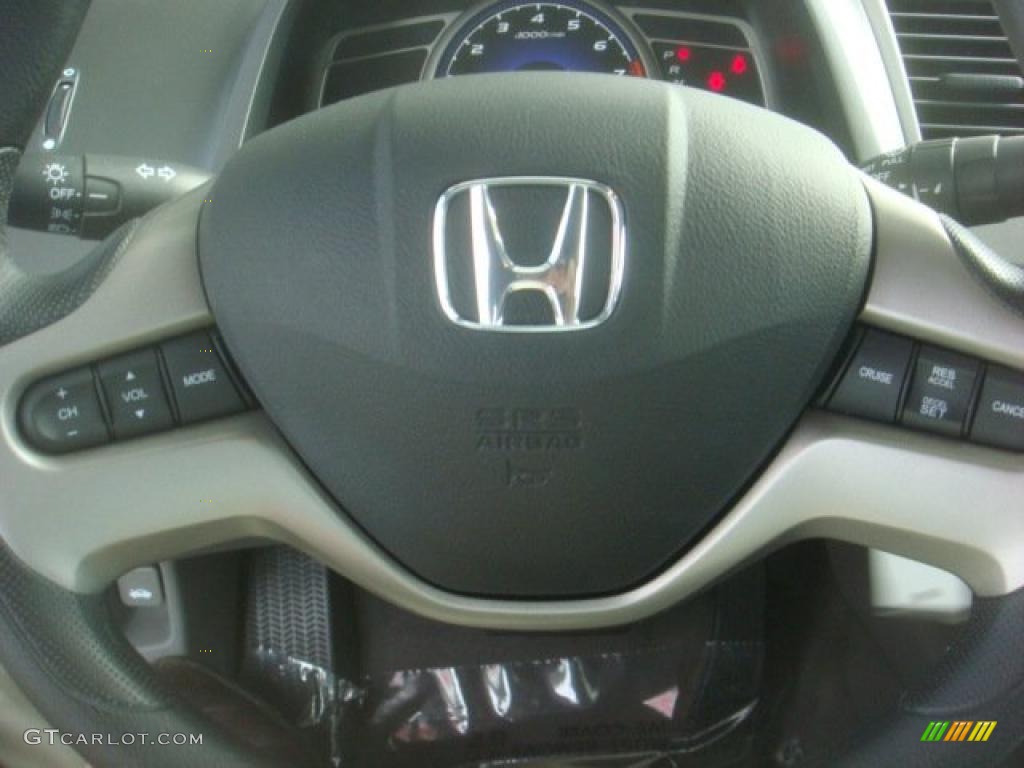 2008 Civic EX Sedan - Alabaster Silver Metallic / Gray photo #21