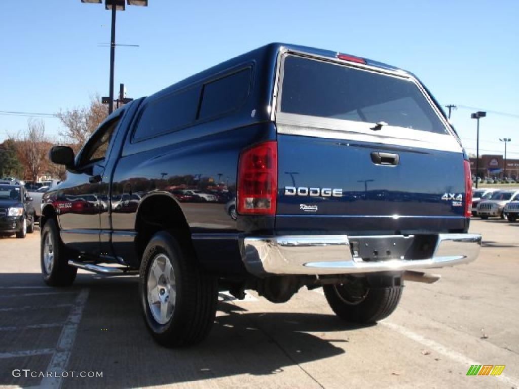 2004 Ram 1500 SLT Regular Cab 4x4 - Patriot Blue Pearl / Dark Slate Gray photo #5