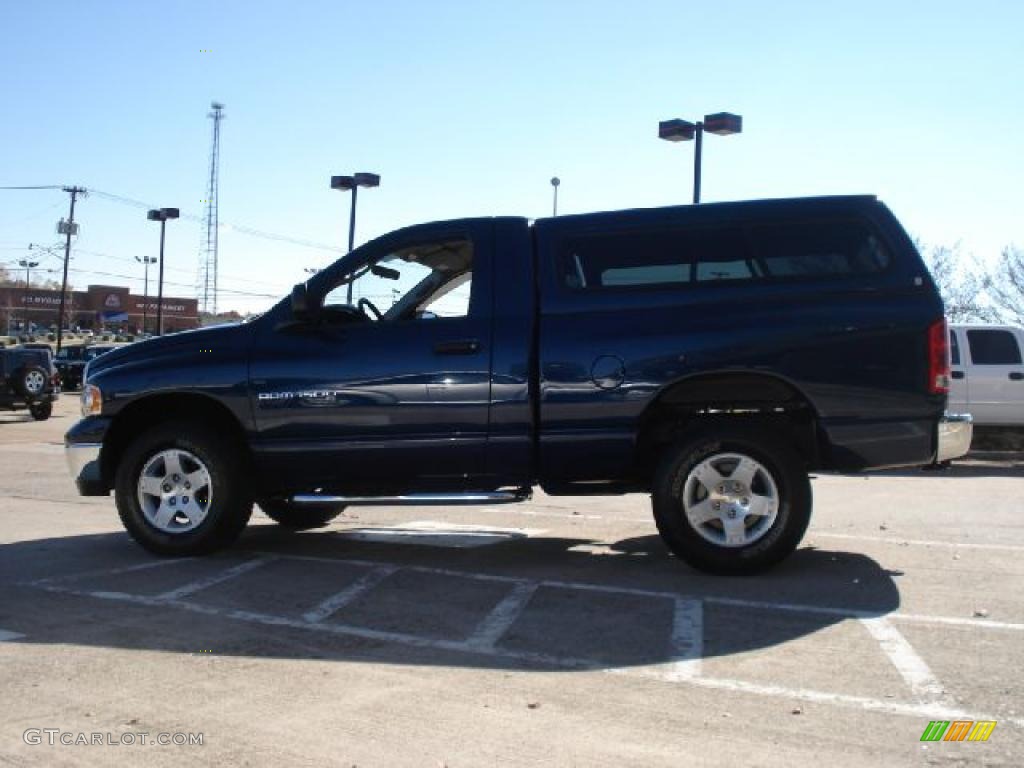 2004 Ram 1500 SLT Regular Cab 4x4 - Patriot Blue Pearl / Dark Slate Gray photo #6