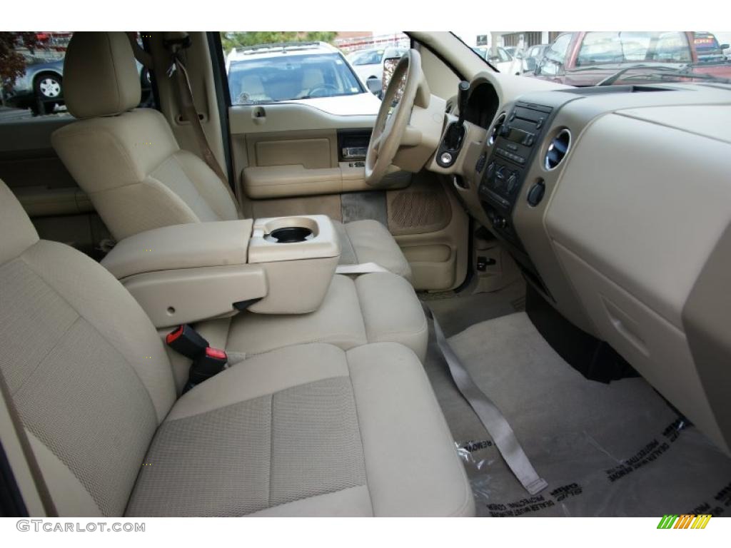 2005 F150 XLT SuperCrew 4x4 - Medium Wedgewood Blue Metallic / Tan photo #18