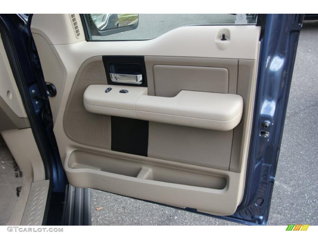 2005 F150 XLT SuperCrew 4x4 - Medium Wedgewood Blue Metallic / Tan photo #20