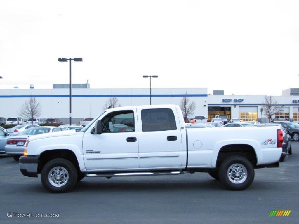 2007 Silverado 2500HD Classic LT Crew Cab 4x4 - Summit White / Dark Charcoal photo #1