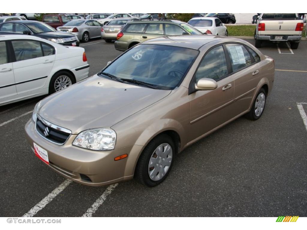 2006 Forenza Sedan - Champagne Beige Metallic / Grey photo #1