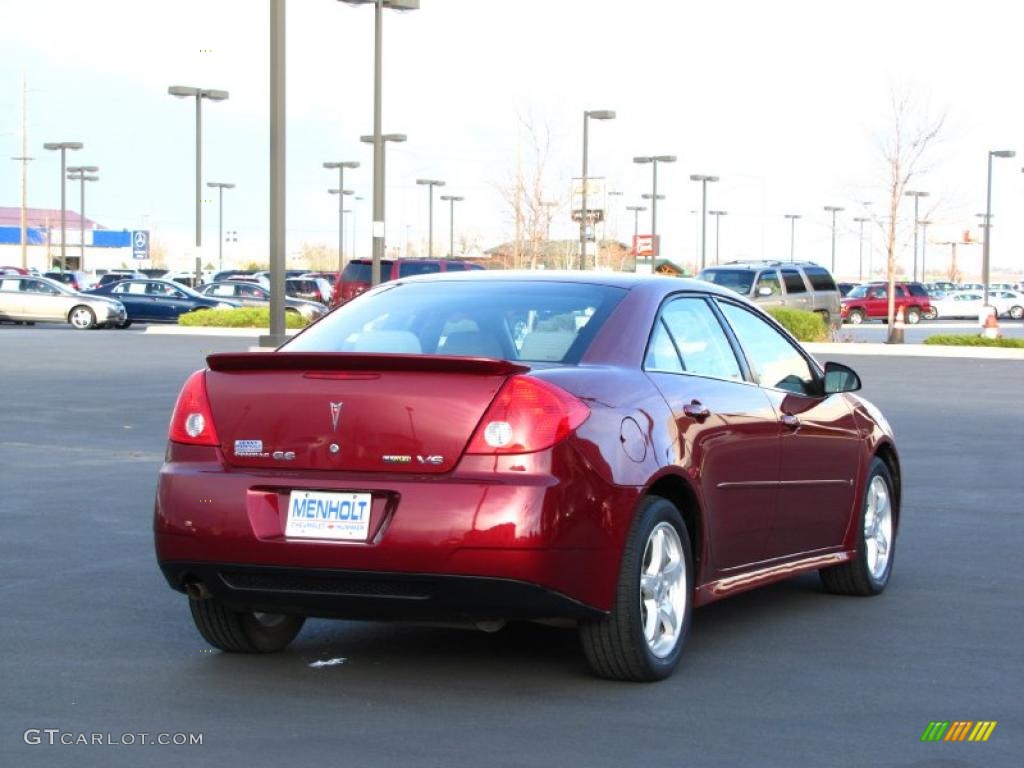 Performance Red Metallic 2009 Pontiac G6 V6 Sedan Exterior Photo #40216073