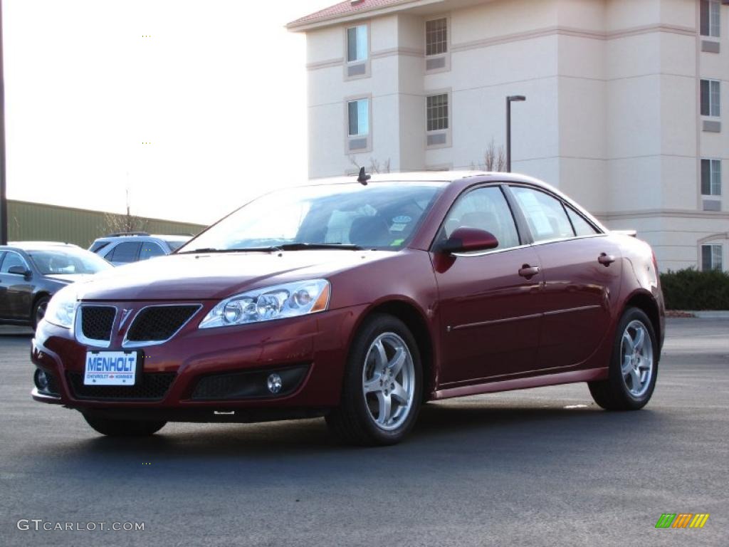 2009 G6 V6 Sedan - Performance Red Metallic / Ebony/Light Titanium photo #11