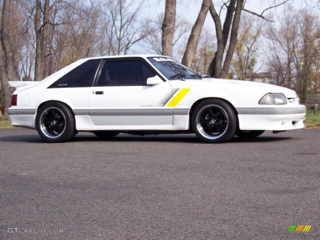 Oxford White 1989 Ford Mustang Saleen SSC Fastback Exterior Photo #40217408