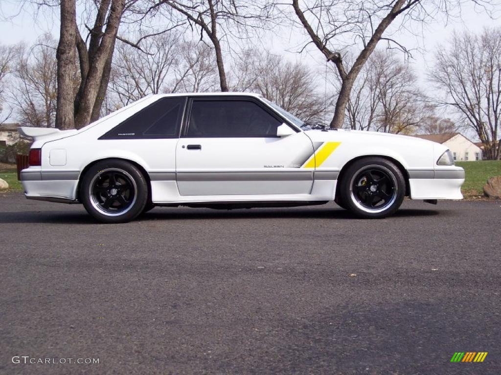 Oxford White 1989 Ford Mustang Saleen SSC Fastback Exterior Photo #40217412