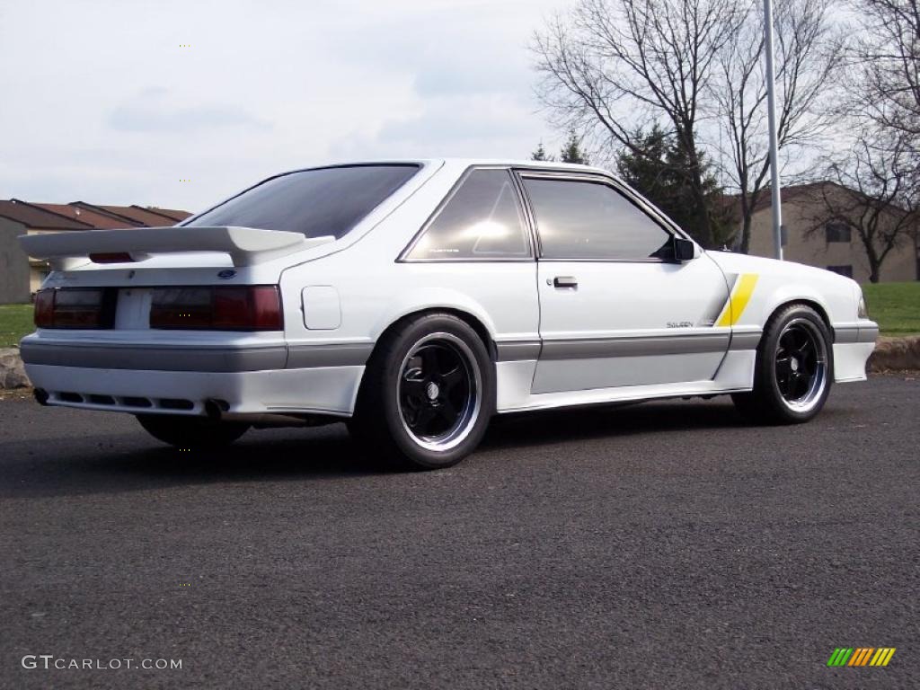 Oxford White 1989 Ford Mustang Saleen SSC Fastback Exterior Photo #40217420
