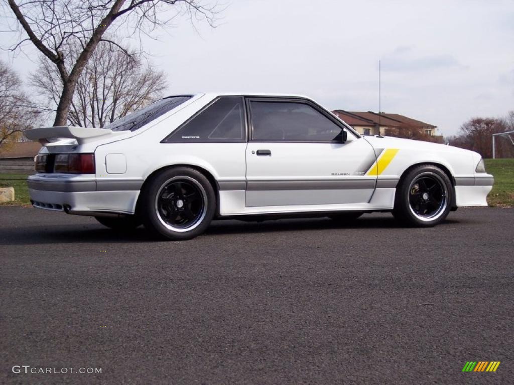 Oxford White 1989 Ford Mustang Saleen SSC Fastback Exterior Photo #40217428