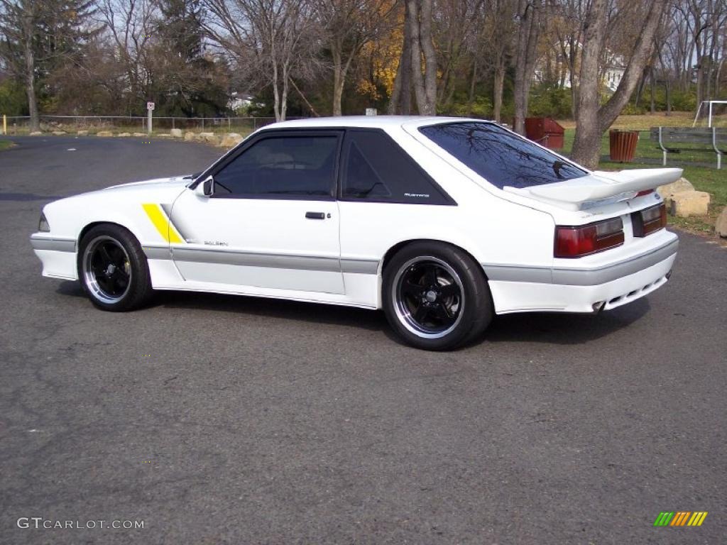 Oxford White 1989 Ford Mustang Saleen SSC Fastback Exterior Photo #40217456