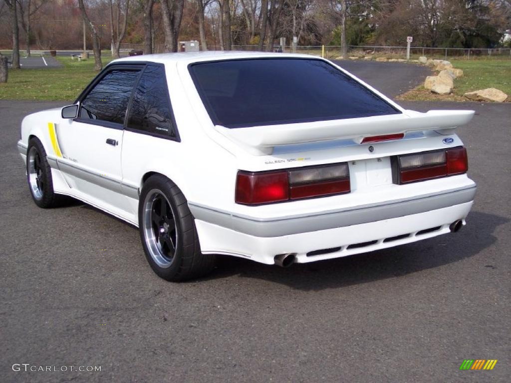 Oxford White 1989 Ford Mustang Saleen SSC Fastback Exterior Photo #40217460