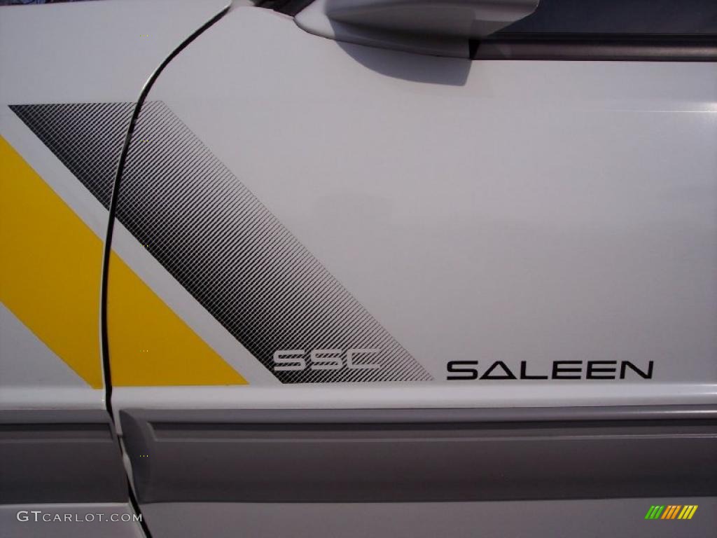 1989 Mustang Saleen SSC Fastback - Oxford White / Saleen Grey/White/Yellow photo #26