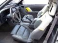 Saleen Grey/White/Yellow Interior Photo for 1989 Ford Mustang #40217548