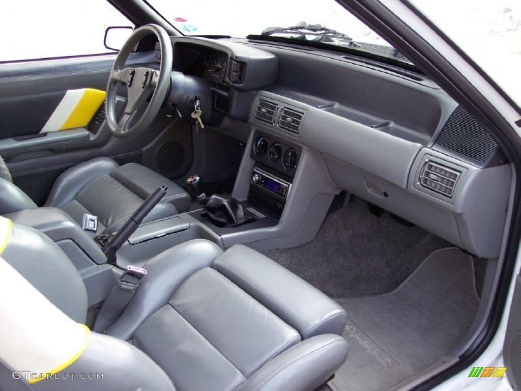 1989 Ford Mustang Saleen SSC Fastback Saleen Grey/White/Yellow Dashboard Photo #40217560