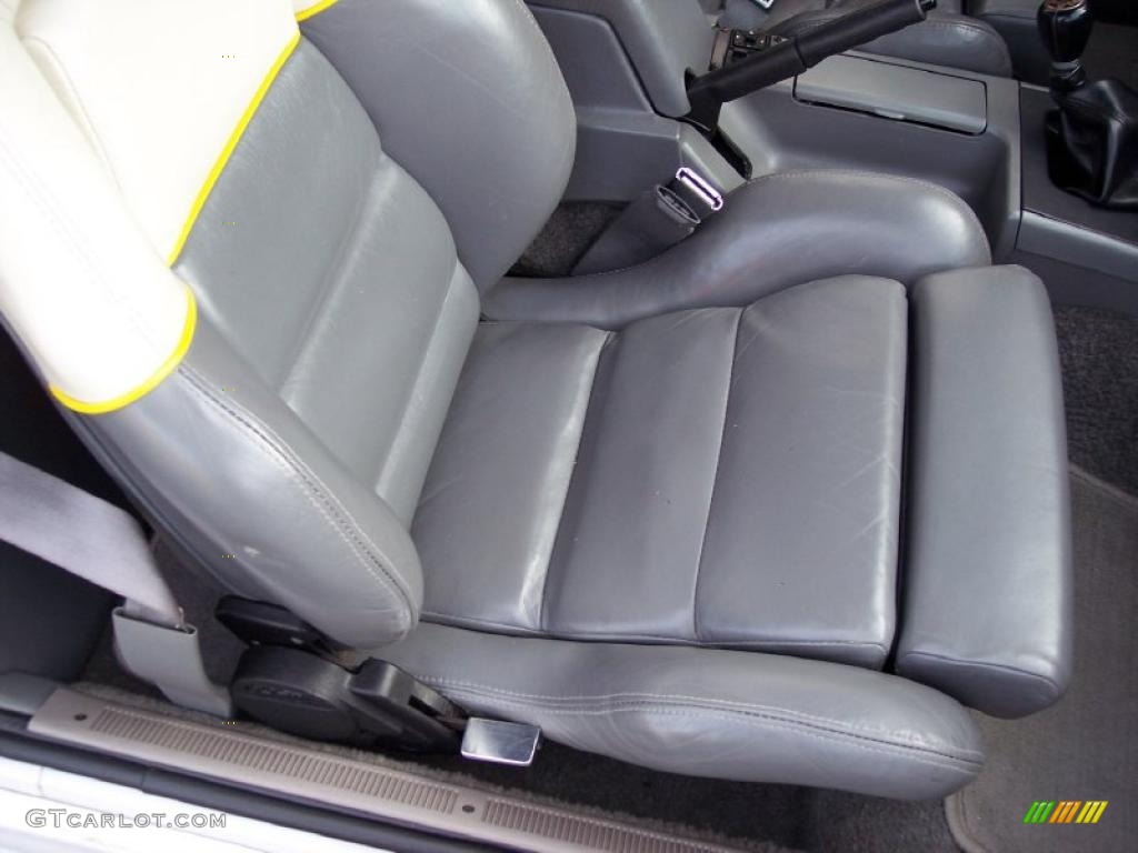 Saleen Grey/White/Yellow Interior 1989 Ford Mustang Saleen SSC Fastback Photo #40217576