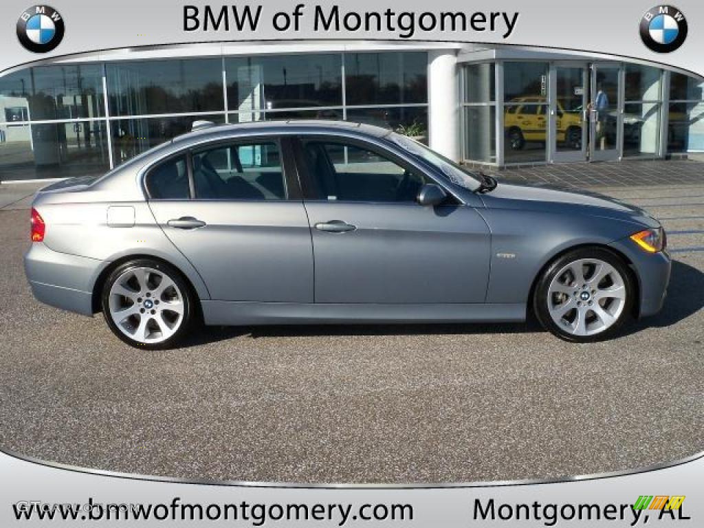 2007 3 Series 335i Sedan - Arctic Metallic / Grey photo #2