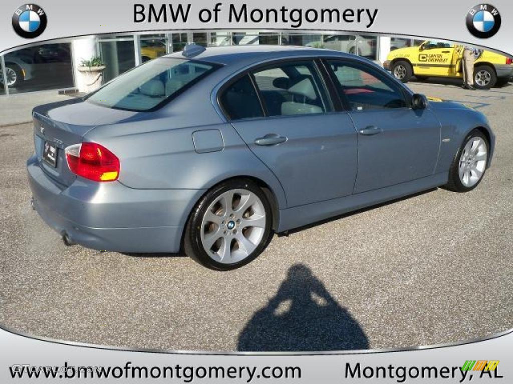 2007 3 Series 335i Sedan - Arctic Metallic / Grey photo #3