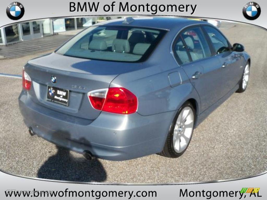 2007 3 Series 335i Sedan - Arctic Metallic / Grey photo #4