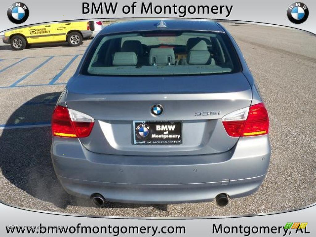 2007 3 Series 335i Sedan - Arctic Metallic / Grey photo #5